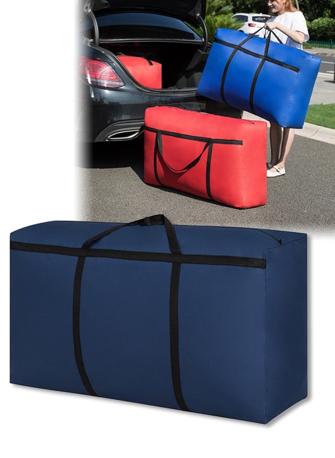 حقيبة تخزين كبيرة جدًا للتحرك - منظم حقيبة تخزين متينة مقاومة للماء من أكسفورد مع مقابض وسحّابات معززة للسفر/التخييم - Image 1